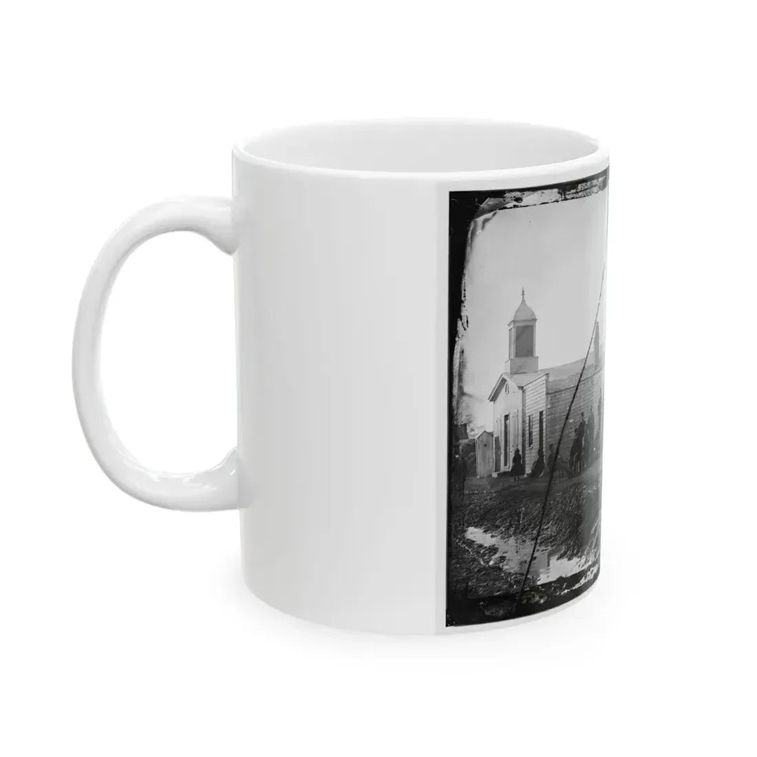 Band Quarters Of 9th Or 10th Veteran Reserve Corp. Wash. D.C., April 1865. (U.S. Civil War) White Coffee Mug - Go Mug Yourself