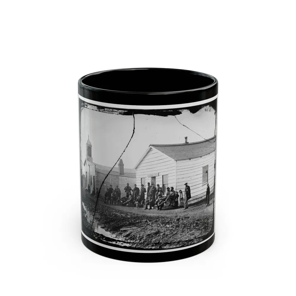 Band Quarters Of 9th Or 10th Veteran Reserve Corp. Wash. D.C., April 1865. (U.S. Civil War) Black Coffee Mug-11oz-Go Mug Yourself