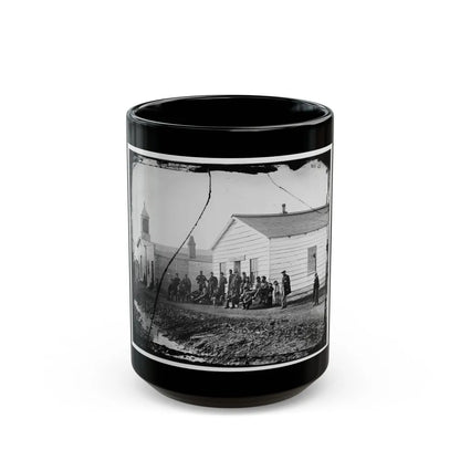 Band Quarters Of 9th Or 10th Veteran Reserve Corp. Wash. D.C., April 1865. (U.S. Civil War) Black Coffee Mug-15oz-Go Mug Yourself