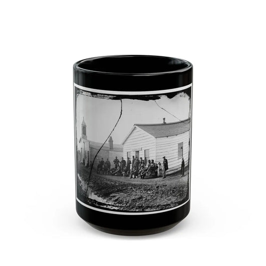 Band Quarters Of 9th Or 10th Veteran Reserve Corp. Wash. D.C., April 1865. (U.S. Civil War) Black Coffee Mug-15oz-Go Mug Yourself