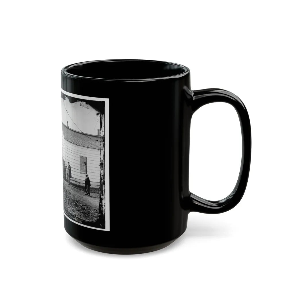 Band Quarters Of 9th Or 10th Veteran Reserve Corp. Wash. D.C., April 1865. (U.S. Civil War) Black Coffee Mug-Go Mug Yourself