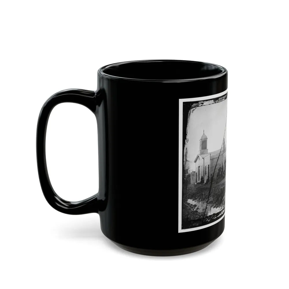 Band Quarters Of 9th Or 10th Veteran Reserve Corp. Wash. D.C., April 1865. (U.S. Civil War) Black Coffee Mug-Go Mug Yourself