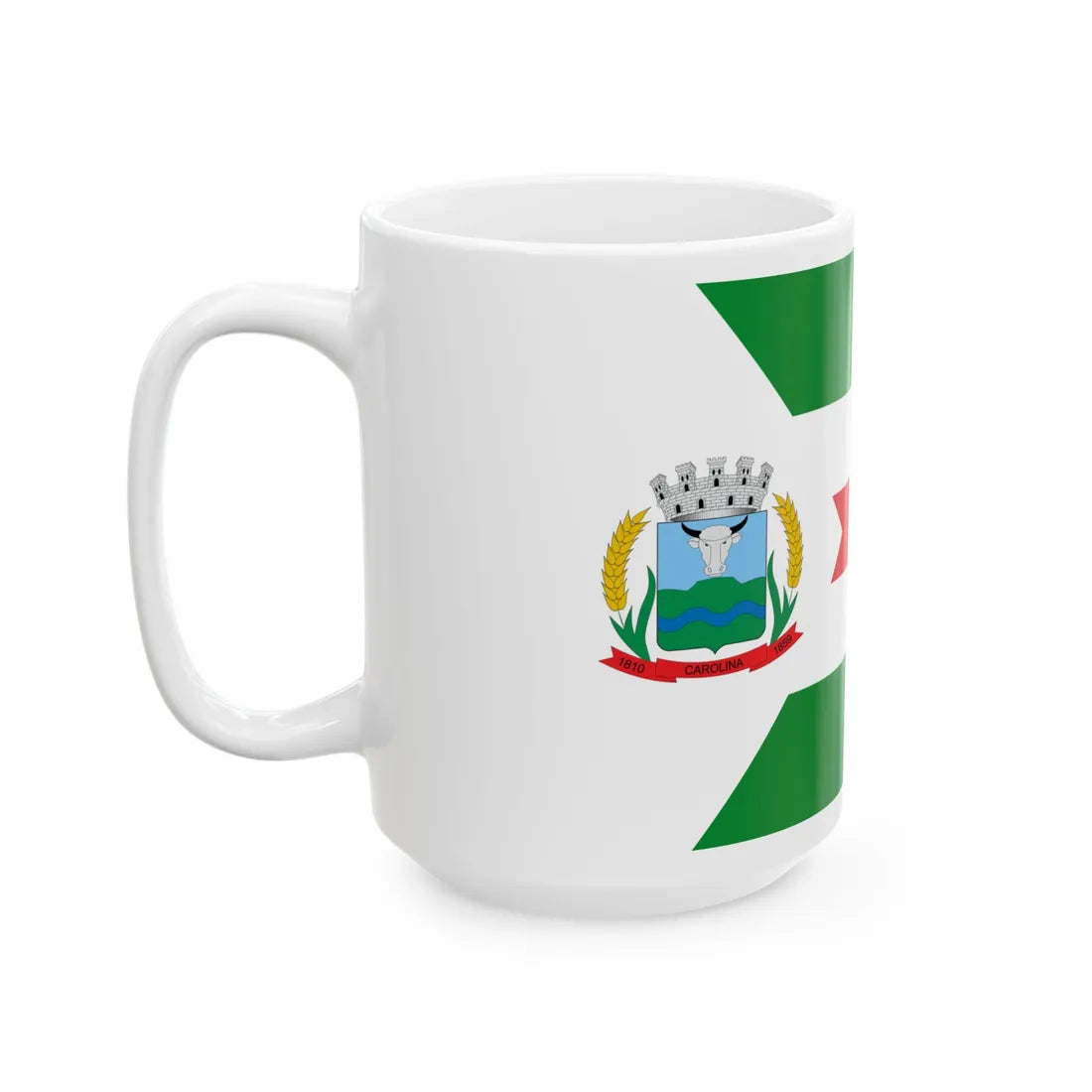 Bandeira de Carolina - MA (Brazil) White Coffee Mug - Go Mug Yourself
