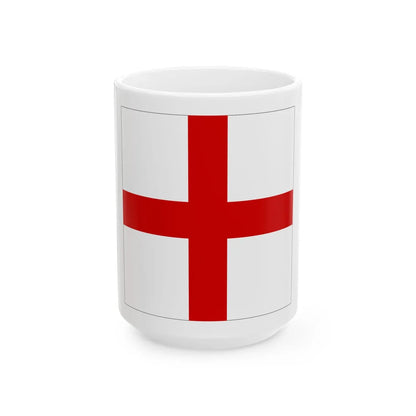 Bandeira de S. Jorge (Portugal) White Coffee Mug 15oz - Go Mug Yourself