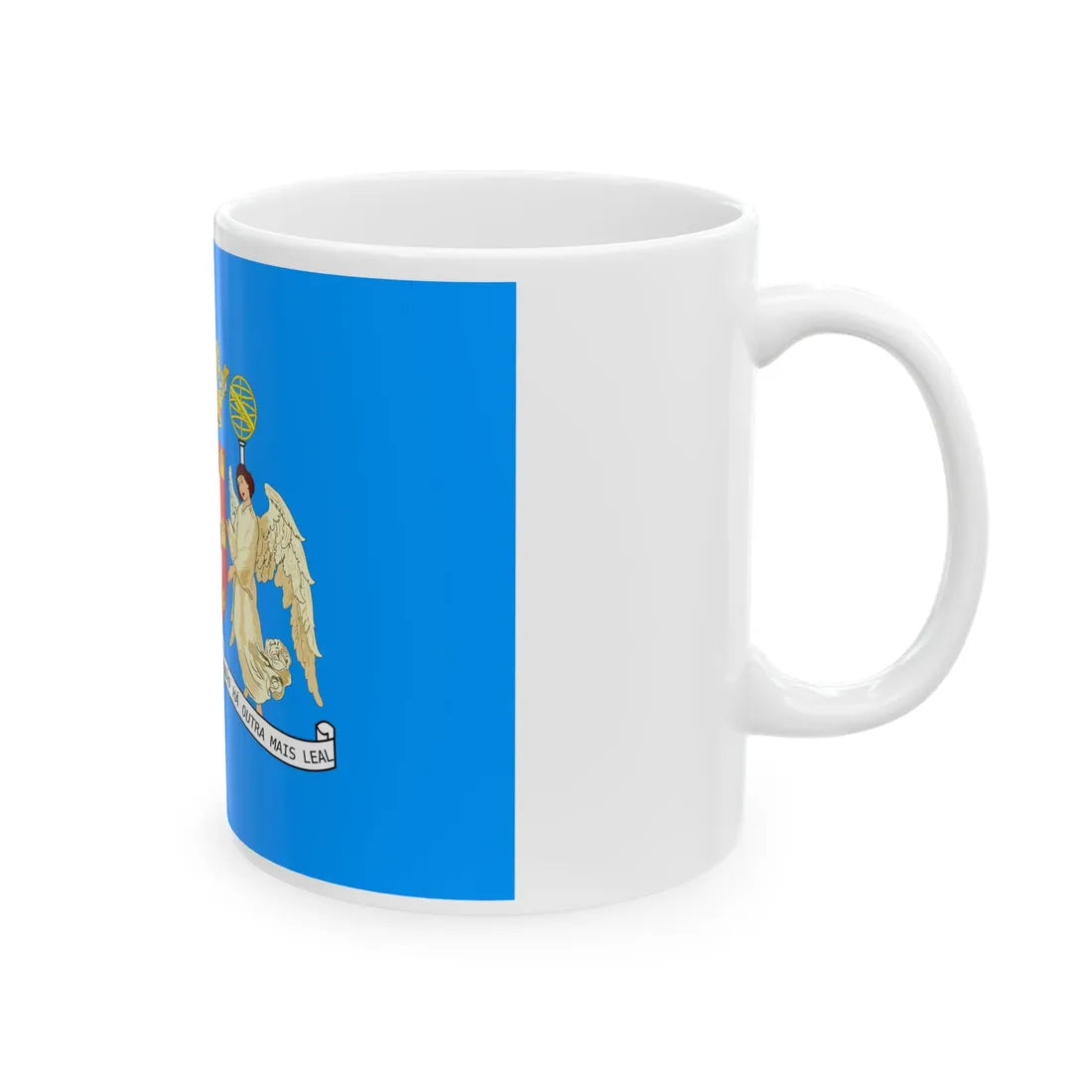 Bandeira do Leal Senado alternate version (Portugal) White Coffee Mug - Go Mug Yourself