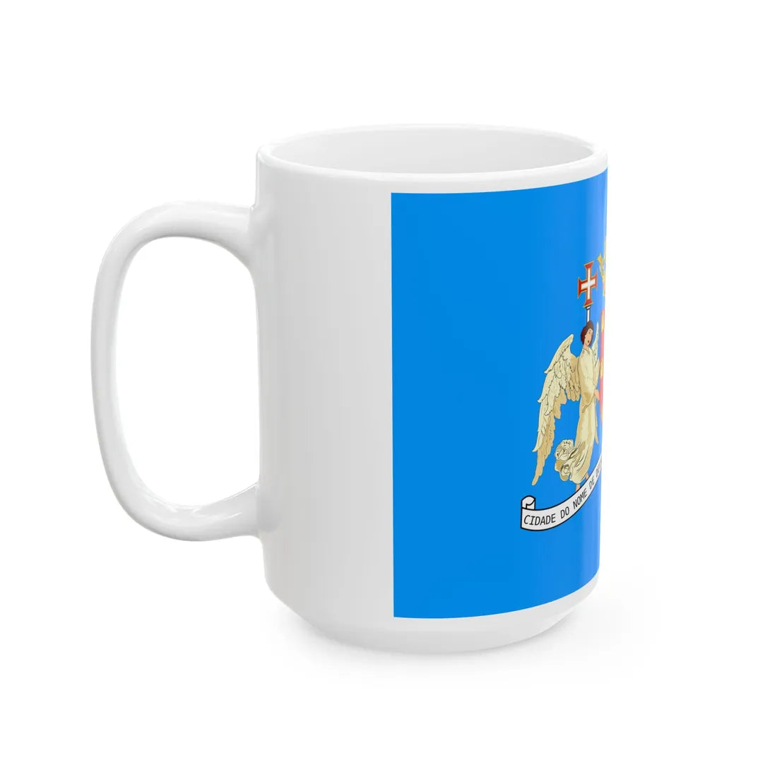 Bandeira do Leal Senado alternate version (Portugal) White Coffee Mug - Go Mug Yourself