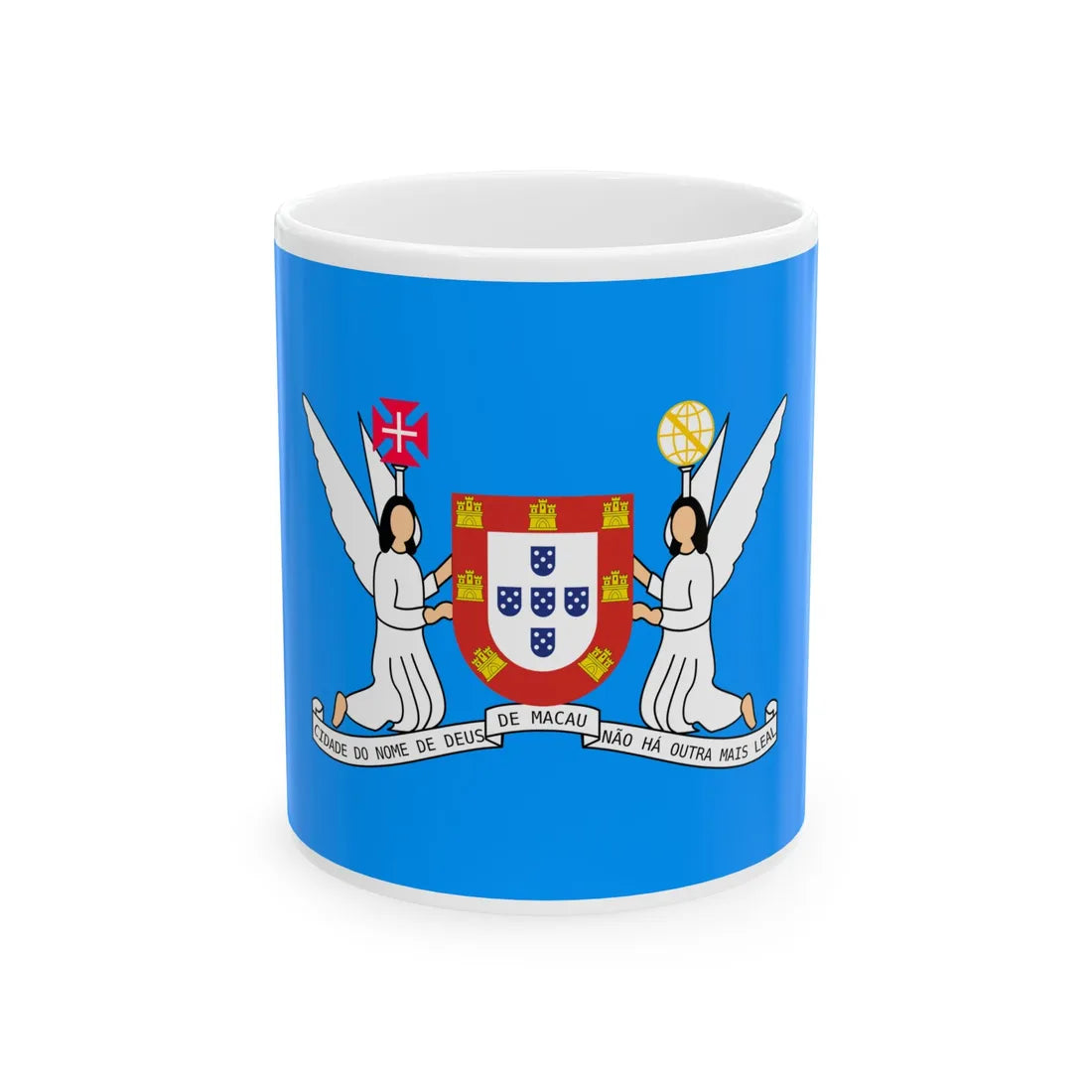 Bandeira do Leal Senado (Portugal) White Coffee Mug 11oz - Go Mug Yourself