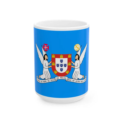 Bandeira do Leal Senado (Portugal) White Coffee Mug 15oz - Go Mug Yourself