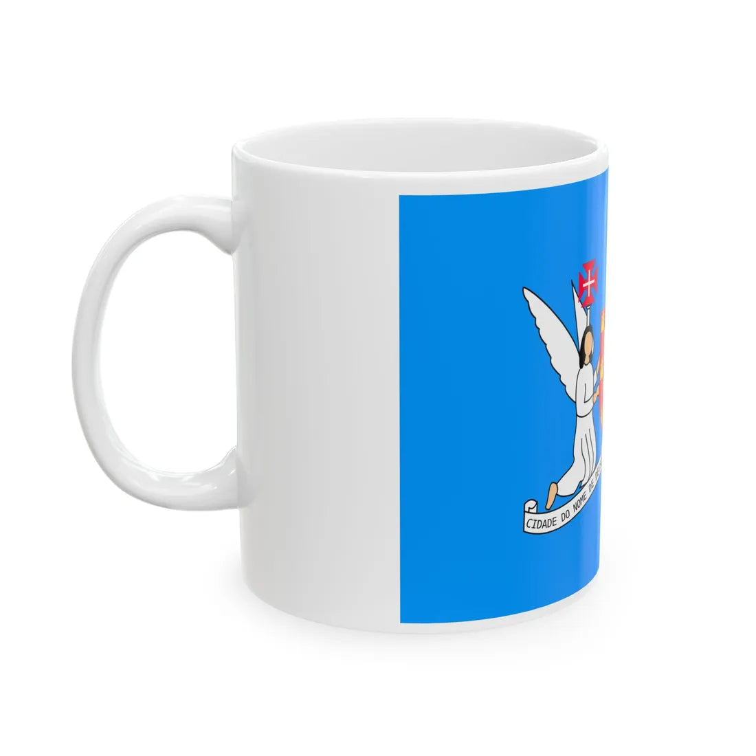 Bandeira do Leal Senado (Portugal) White Coffee Mug - Go Mug Yourself