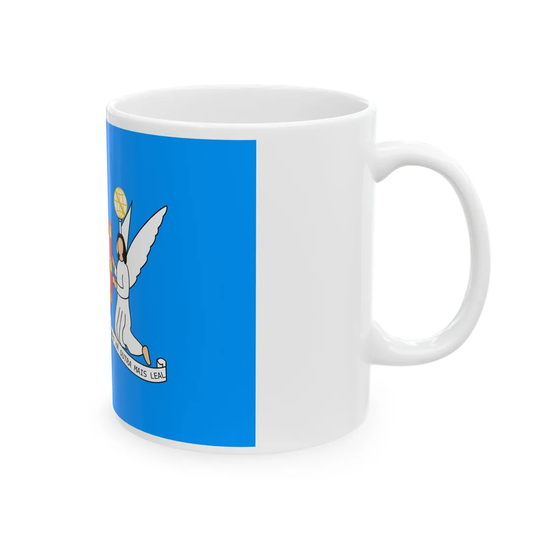 Bandeira do Leal Senado (Portugal) White Coffee Mug - Go Mug Yourself