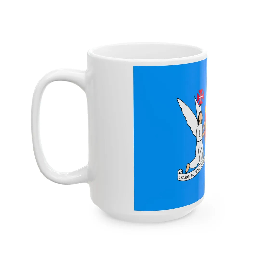 Bandeira do Leal Senado (Portugal) White Coffee Mug - Go Mug Yourself