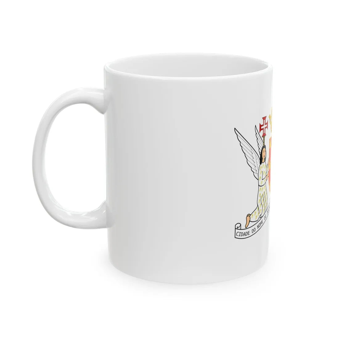 Bandeira do Leal Senado white background (Portugal) White Coffee Mug - Go Mug Yourself