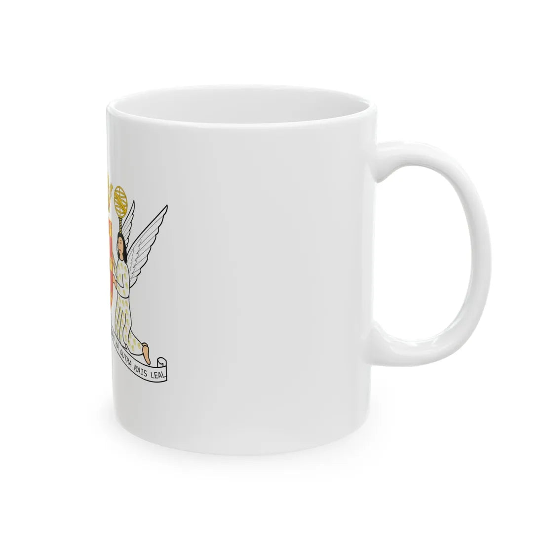 Bandeira do Leal Senado white background (Portugal) White Coffee Mug - Go Mug Yourself
