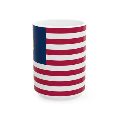 Bandeira dos Estados Unidos Comunista (United States) White Coffee Mug 15oz - Go Mug Yourself
