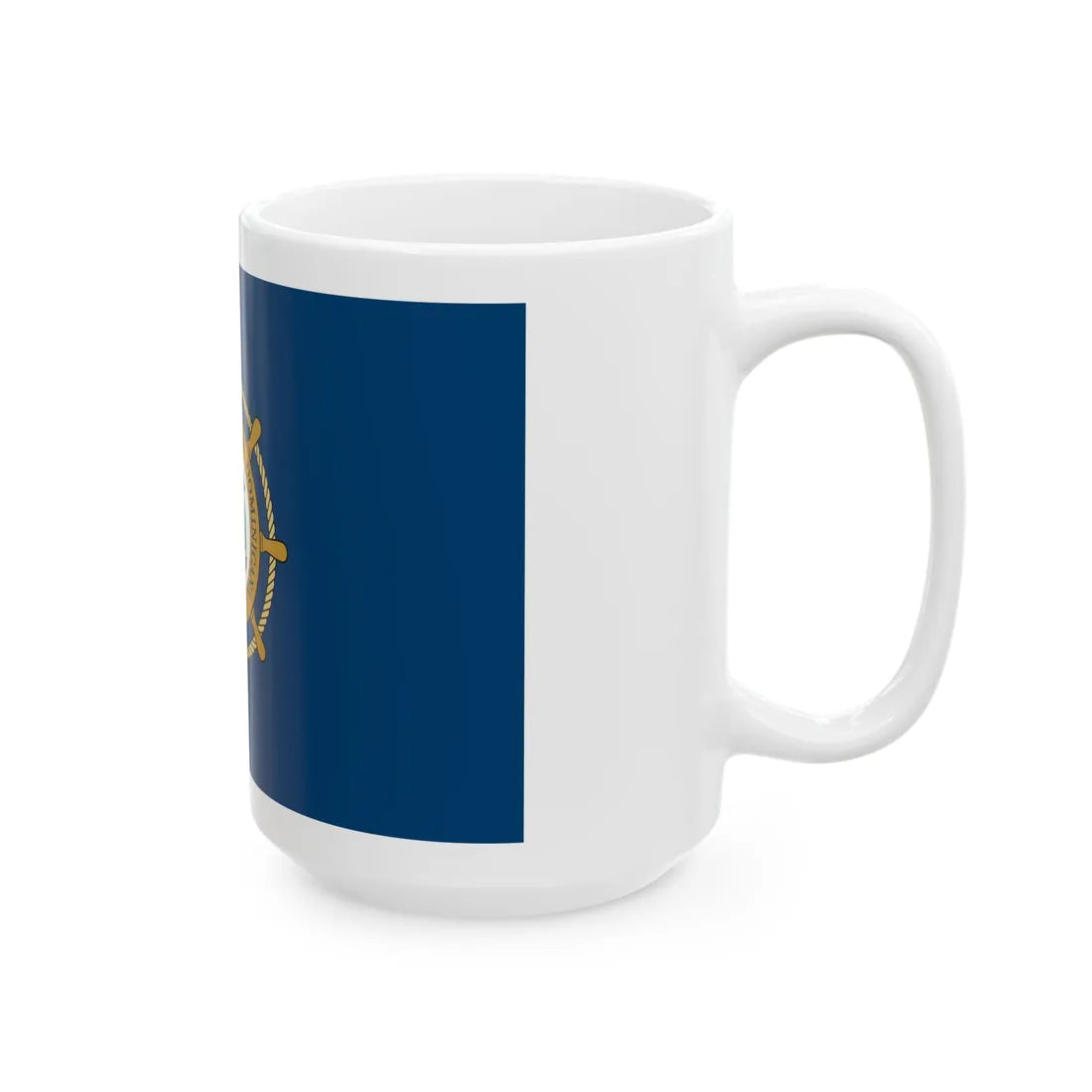 Bandera Autoridad Portuaria Dominicana (Dominica) White Coffee Mug - Go Mug Yourself