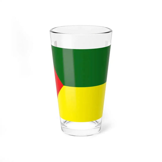 Bandera Canton Chordeleg (Ecuador) Pint Glass 16oz 16oz - Go Mug Yourself