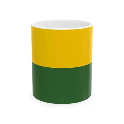 Bandera Canton El Pan (Ecuador) White Coffee Mug 11oz - Go Mug Yourself