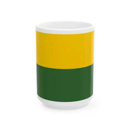 Bandera Canton El Pan (Ecuador) White Coffee Mug 15oz - Go Mug Yourself