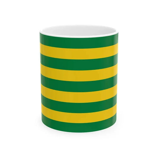 Bandera Canton Gualaceo (Ecuador) White Coffee Mug 11oz - Go Mug Yourself