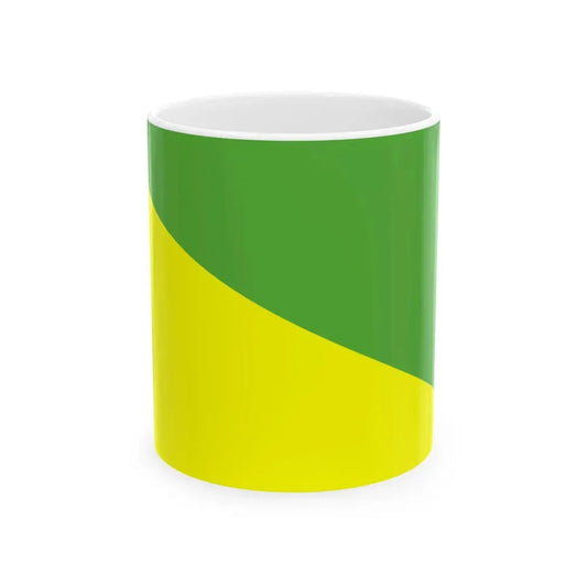 Bandera Canton Gualaquiza (Ecuador) White Coffee Mug 11oz - Go Mug Yourself