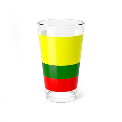 Bandera Canton Paute (Ecuador) Pint Glass 16oz 16oz - Go Mug Yourself