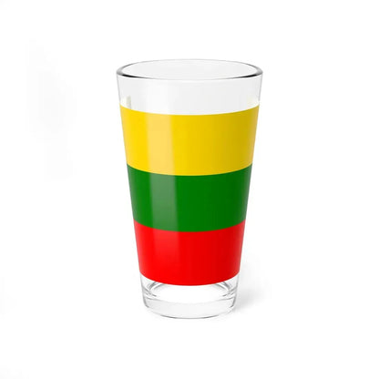 Bandera Canton Pucara (Ecuador) Pint Glass 16oz 16oz - Go Mug Yourself