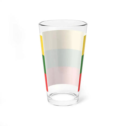 Bandera Canton Pucara (Ecuador) Pint Glass 16oz - Go Mug Yourself
