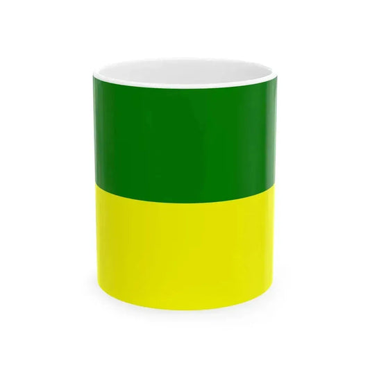 Bandera Canton San Fernando (Ecuador) White Coffee Mug 11oz - Go Mug Yourself