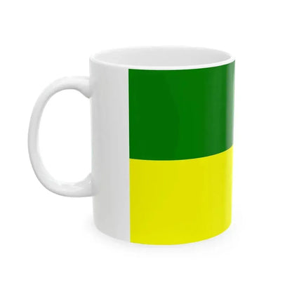 Bandera Canton San Fernando (Ecuador) White Coffee Mug - Go Mug Yourself