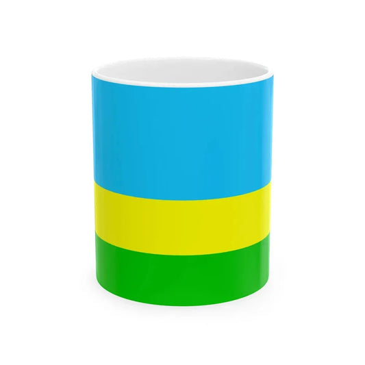 Bandera Canton San Lorenzo Ecuador (Ecuador) White Coffee Mug 11oz - Go Mug Yourself