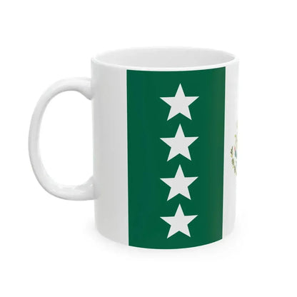 Bandera Cuatro estrellas Mexico-Alto Mando (Mexico) White Coffee Mug - Go Mug Yourself