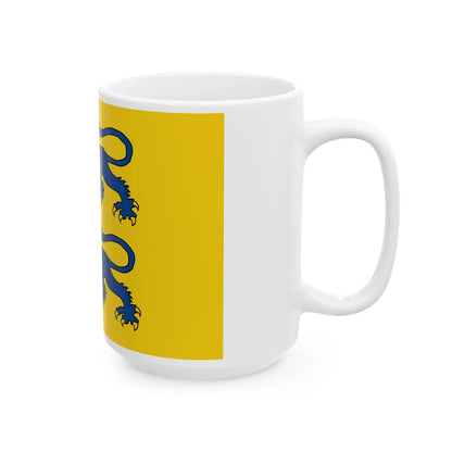 Bandera danesos Slesvig Sud (Germany) White Coffee Mug - Go Mug Yourself