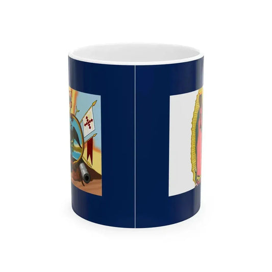 Bandera de Allende anverso y reverso Cruz (Mexico) White Coffee Mug 11oz - Go Mug Yourself