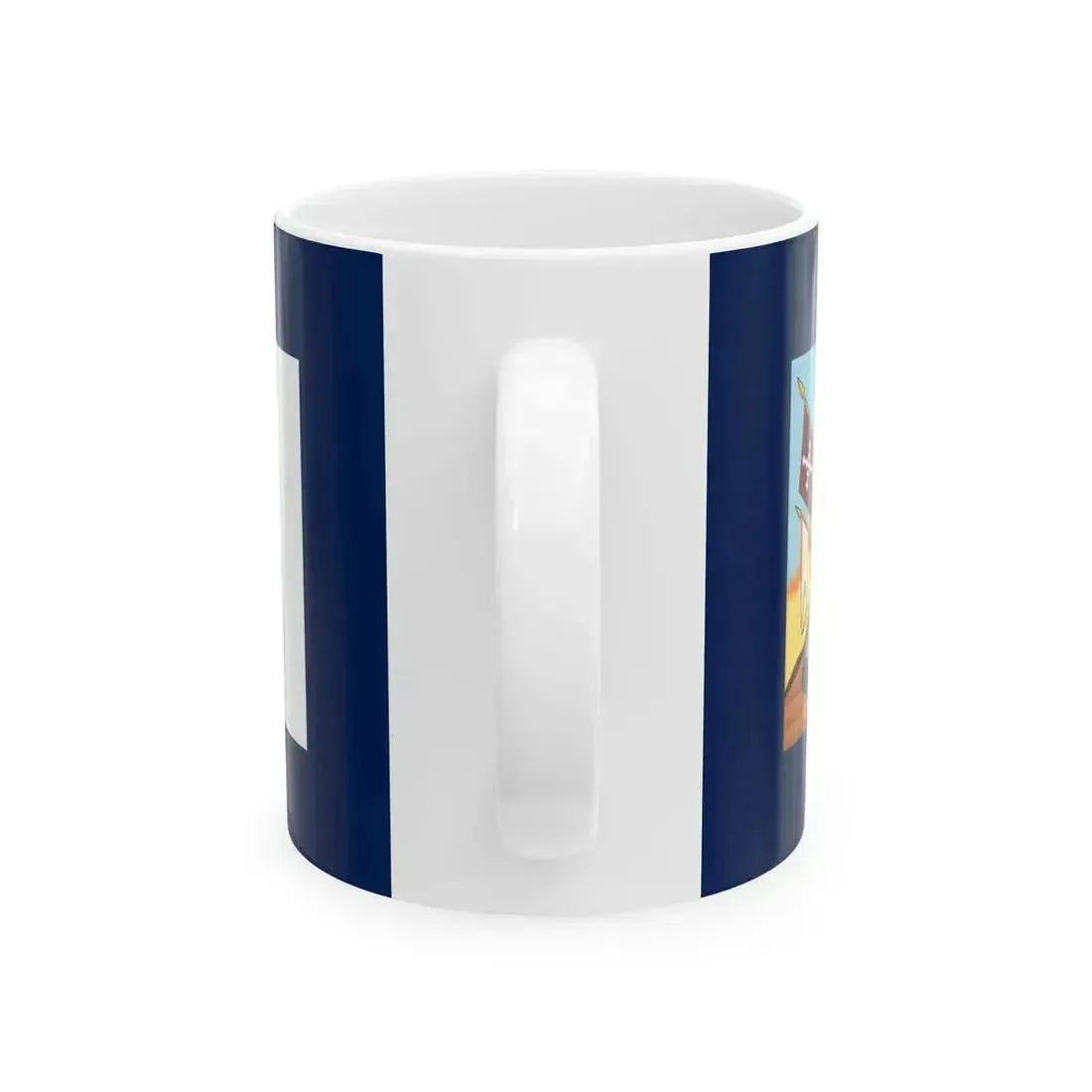 Bandera de Allende anverso y reverso Cruz (Mexico) White Coffee Mug - Go Mug Yourself