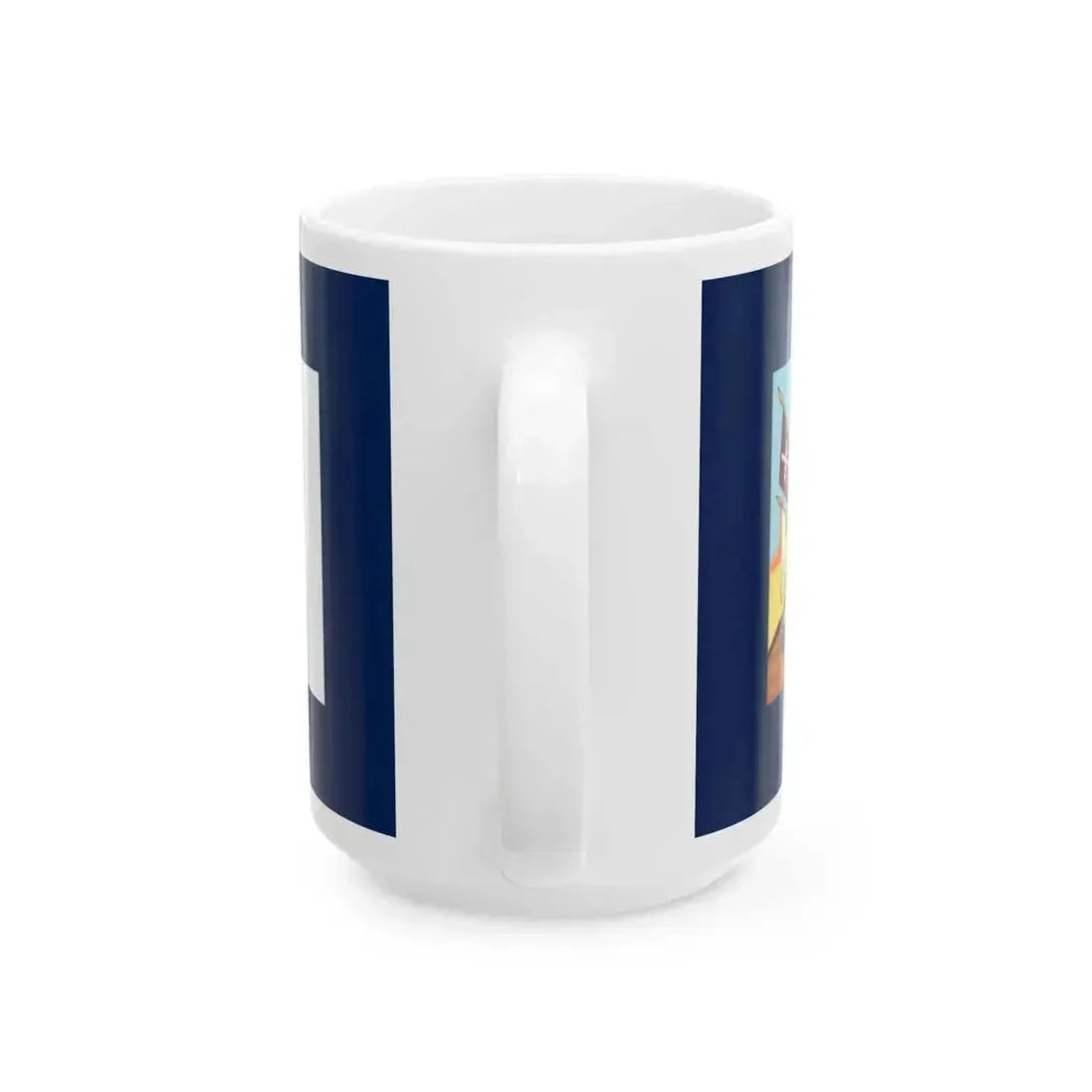 Bandera de Allende anverso y reverso Cruz (Mexico) White Coffee Mug - Go Mug Yourself