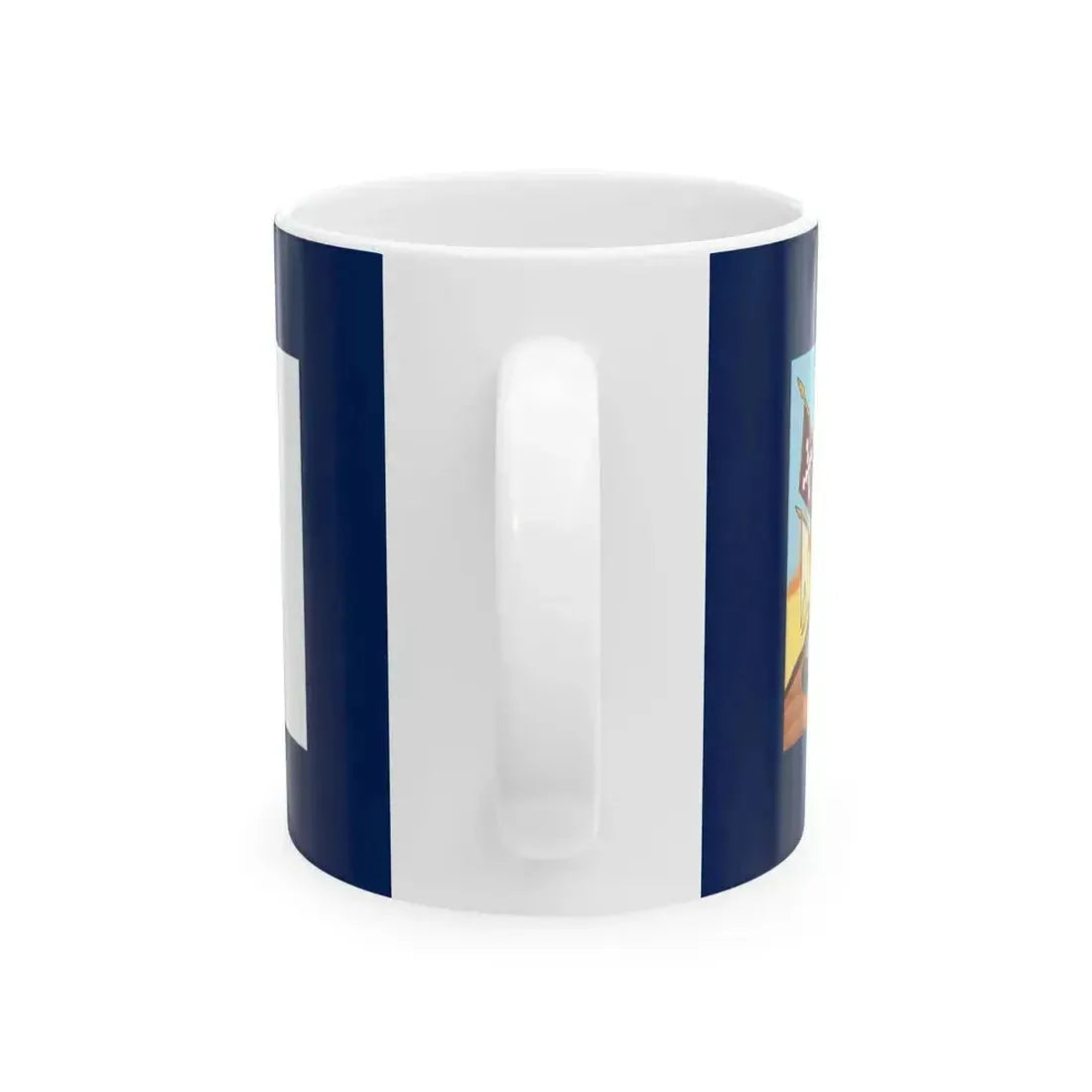 Bandera de Allende anverso y reverso Equis (Mexico) White Coffee Mug - Go Mug Yourself