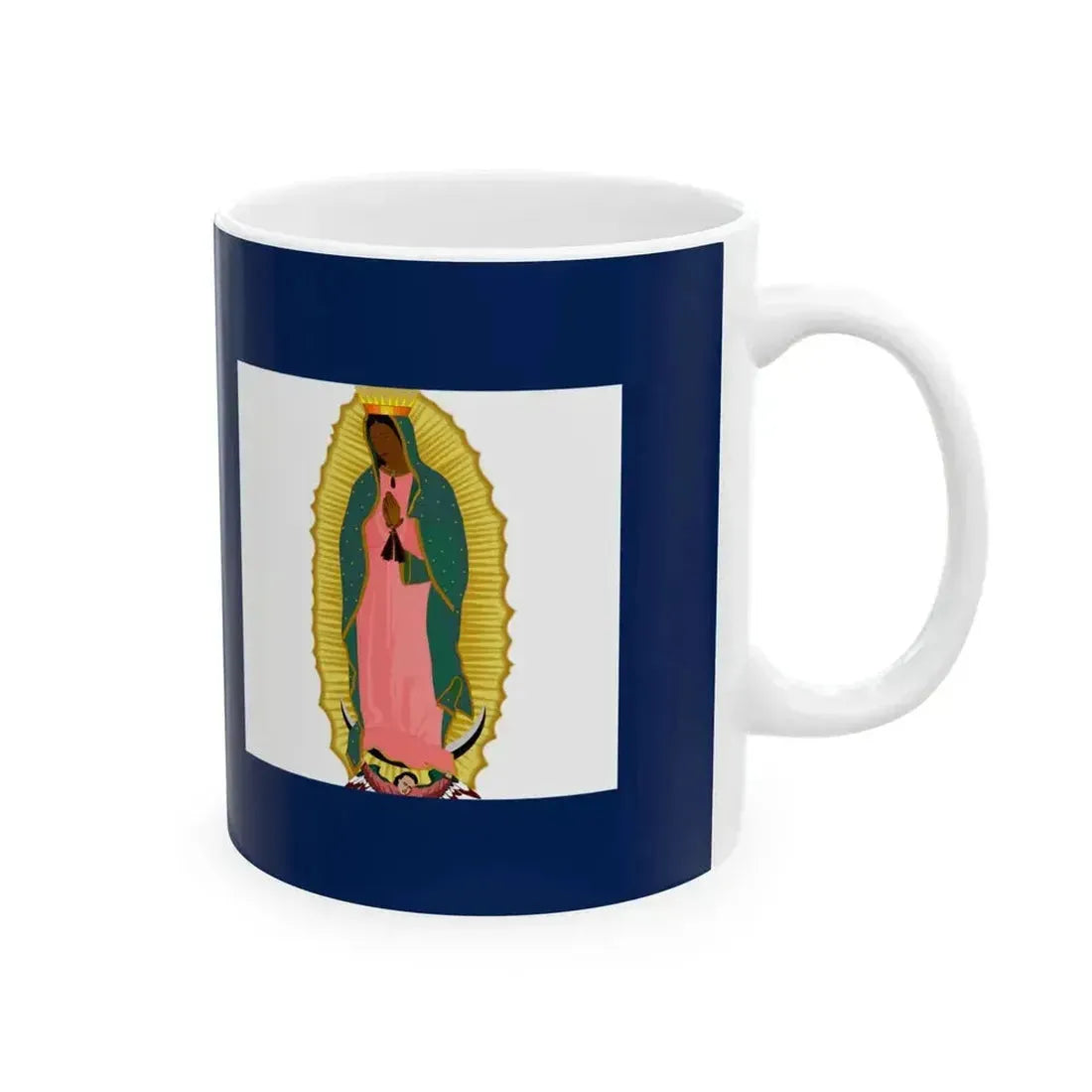 Bandera de Allende anverso y reverso Equis (Mexico) White Coffee Mug - Go Mug Yourself