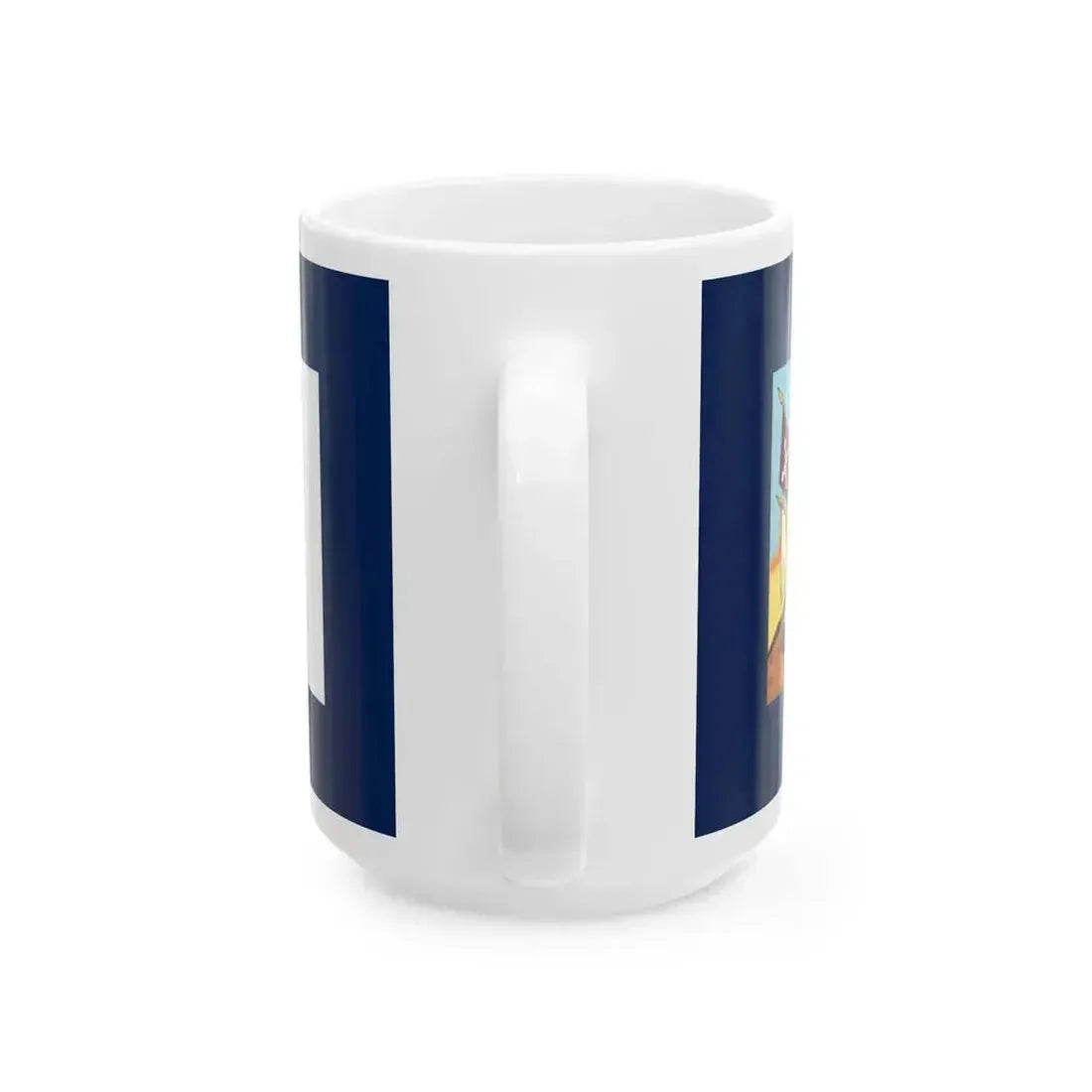 Bandera de Allende anverso y reverso Equis (Mexico) White Coffee Mug - Go Mug Yourself