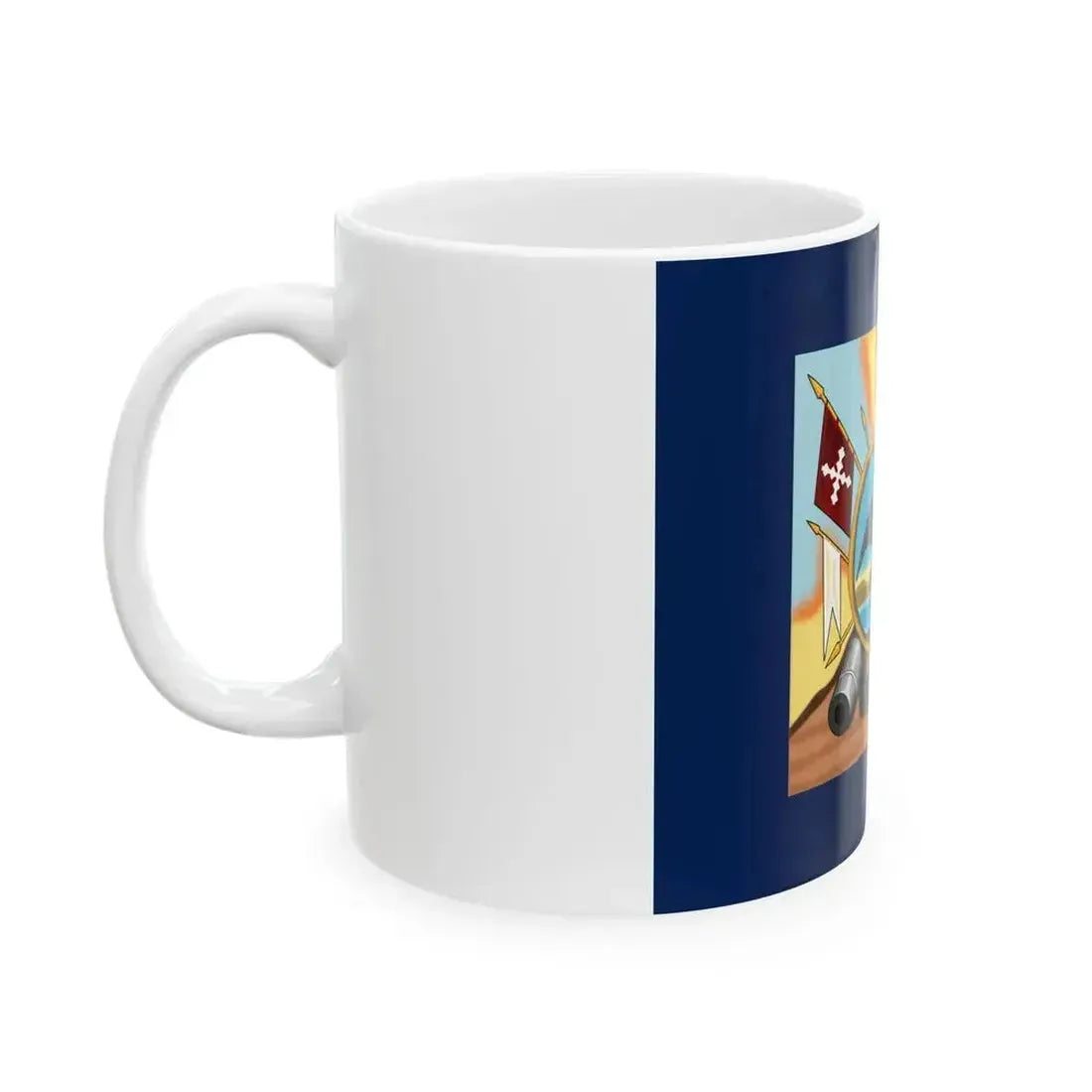 Bandera de Allende Reverso Cruz (Mexico) White Coffee Mug - Go Mug Yourself