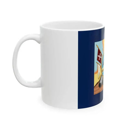Bandera de Allende Reverso Cruz (Mexico) White Coffee Mug - Go Mug Yourself