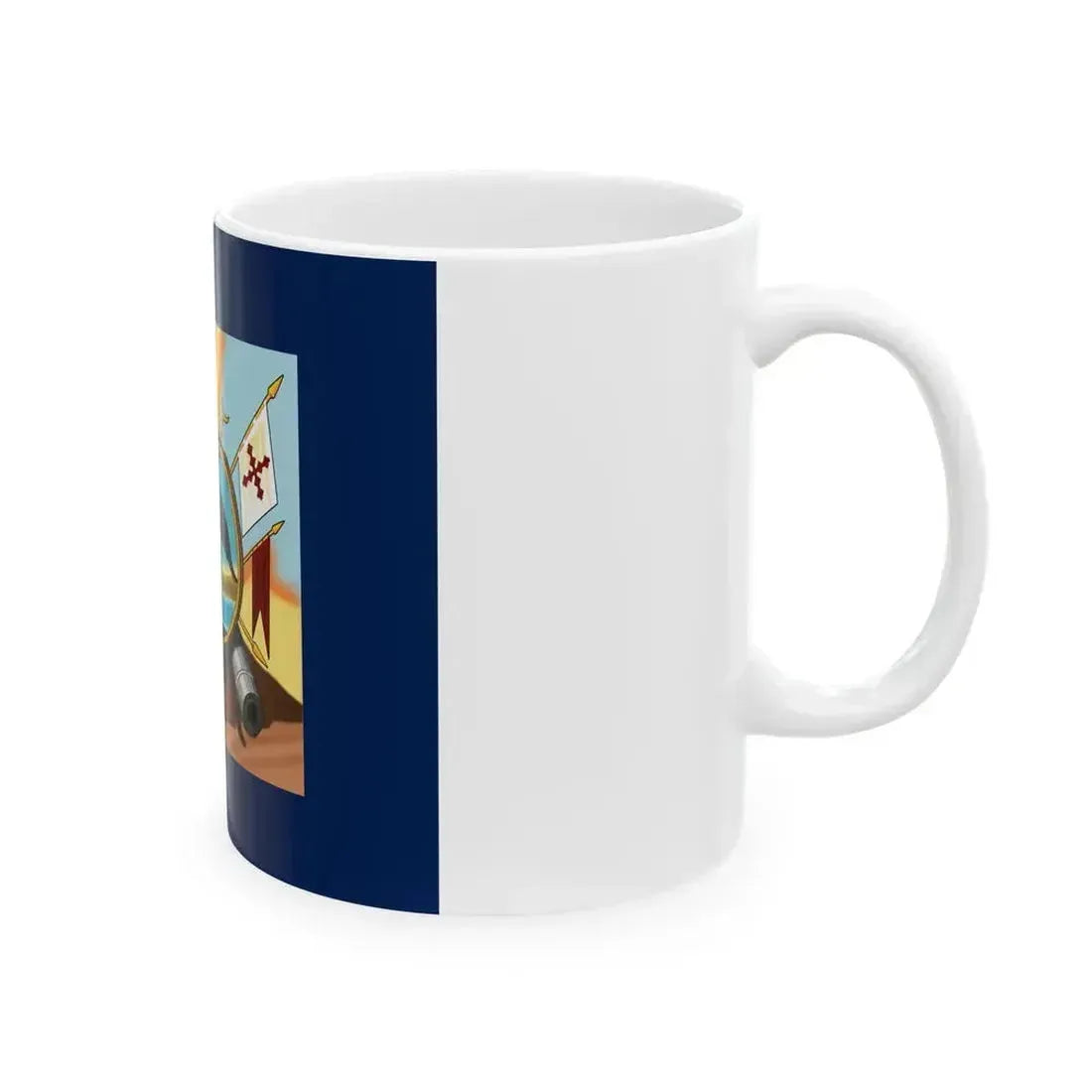 Bandera de Allende Reverso Cruz (Mexico) White Coffee Mug - Go Mug Yourself