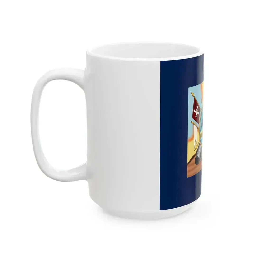 Bandera de Allende Reverso Cruz (Mexico) White Coffee Mug - Go Mug Yourself