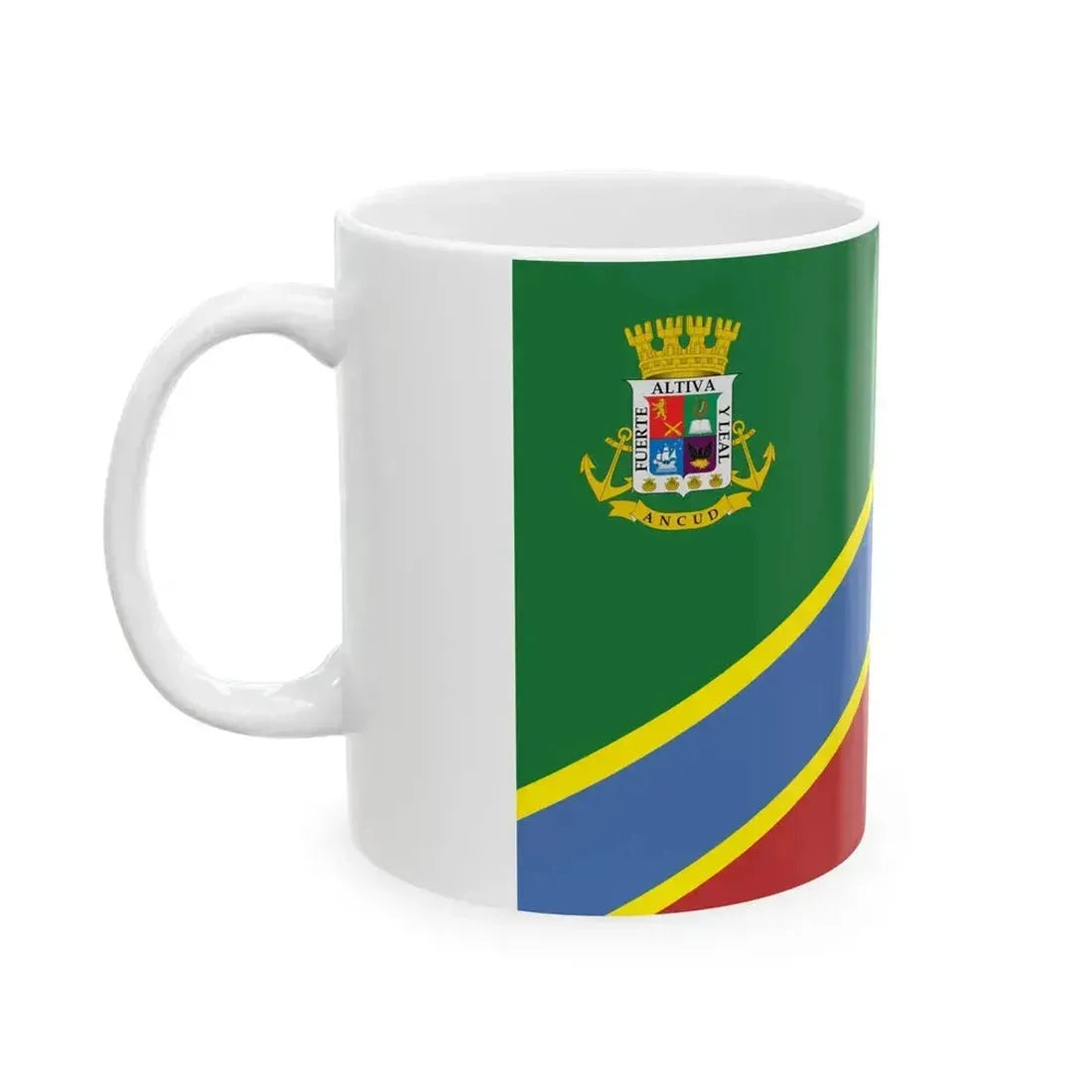 Bandera de Ancud (Chile) White Coffee Mug - Go Mug Yourself