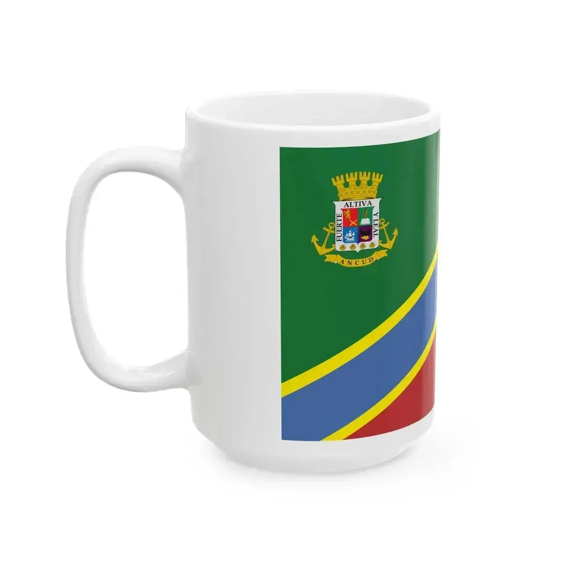 Bandera de Ancud (Chile) White Coffee Mug - Go Mug Yourself