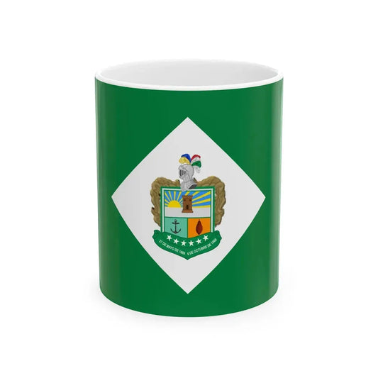 Bandera de Babahoyo (Ecuador) White Coffee Mug 11oz - Go Mug Yourself