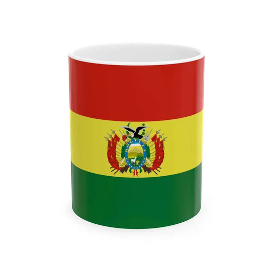 Bandera de Bolivia Estado (Bolivia) White Coffee Mug 11oz - Go Mug Yourself