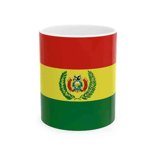 Bandera de Bolivia Guerra (Bolivia) White Coffee Mug 11oz - Go Mug Yourself
