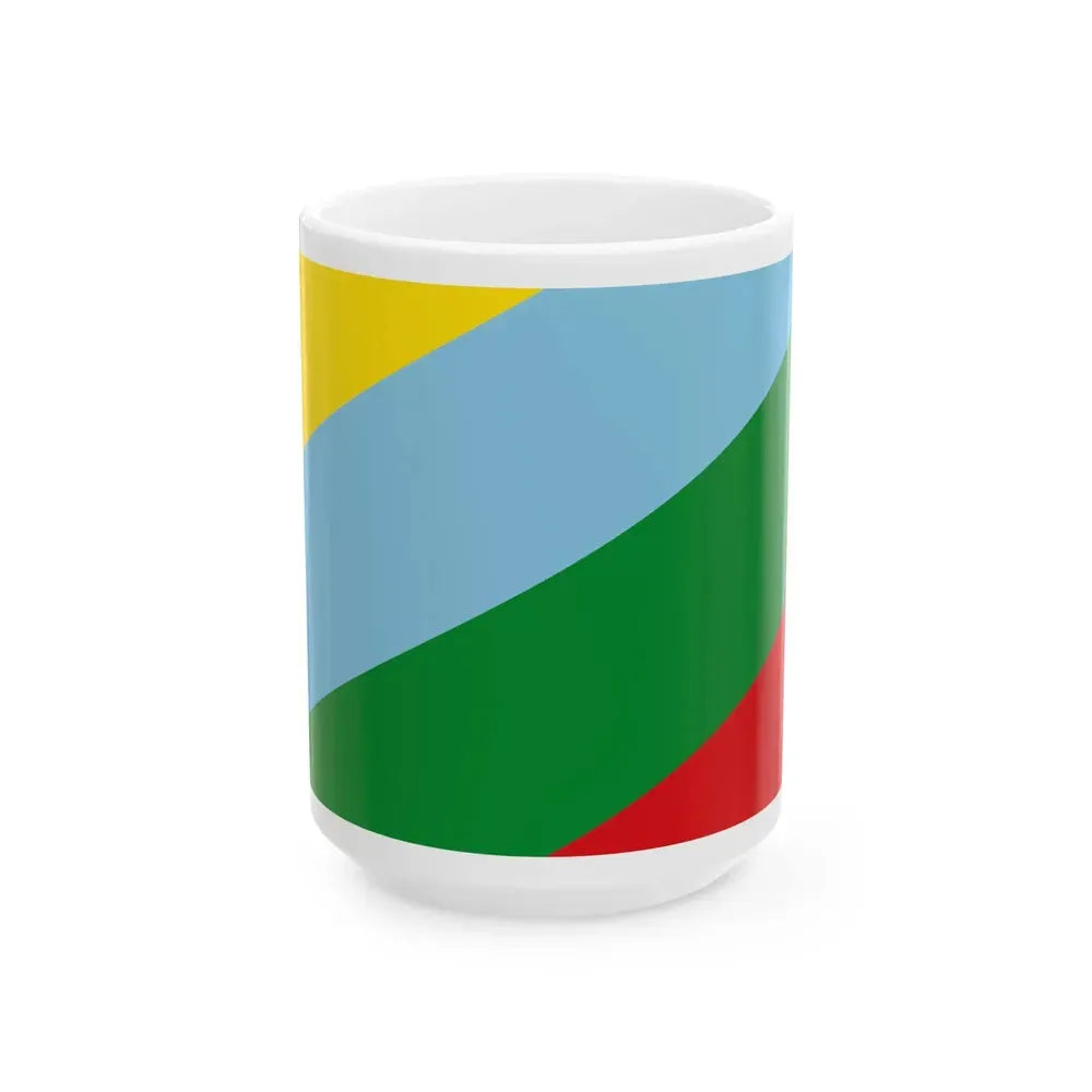Bandera de Buenos Aires Costa Rica (Costa Rica) White Coffee Mug 15oz - Go Mug Yourself