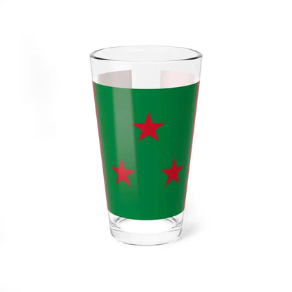 Bandera de Calceta (Ecuador) Pint Glass 16oz 16oz - Go Mug Yourself