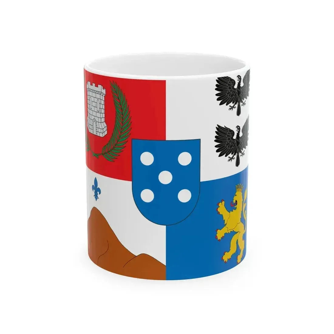 Bandera de Casablanca (Chile) White Coffee Mug 11oz - Go Mug Yourself